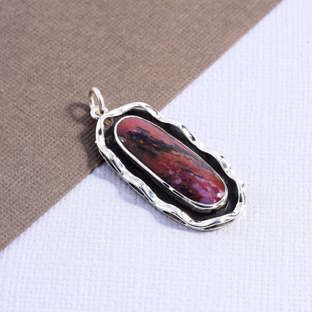 Sterling 925 Jasper Pendant